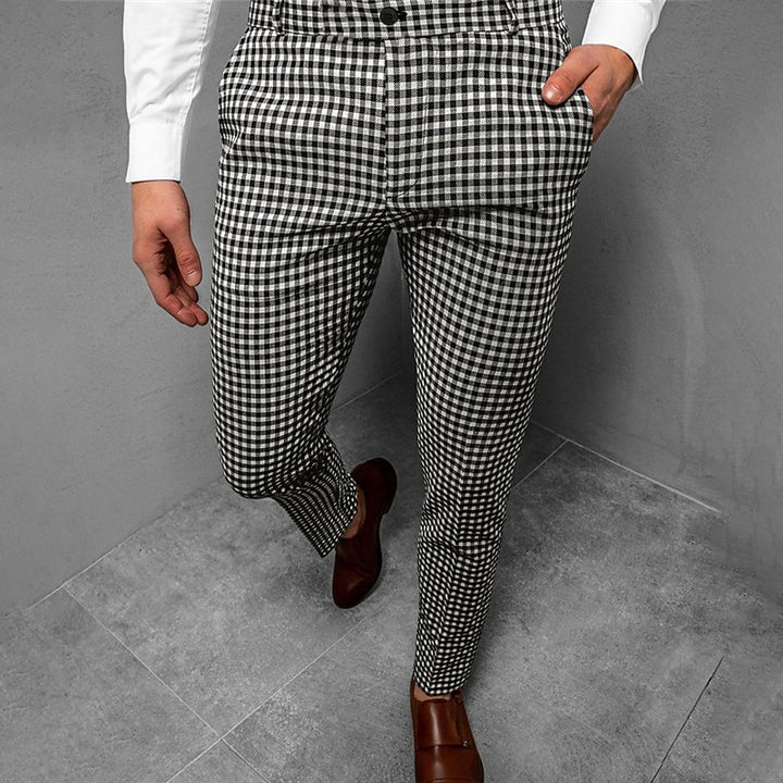 Gareth | Tailored Check Trousers