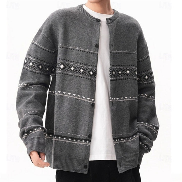 Bryce | Christmas Patterned Cardigan