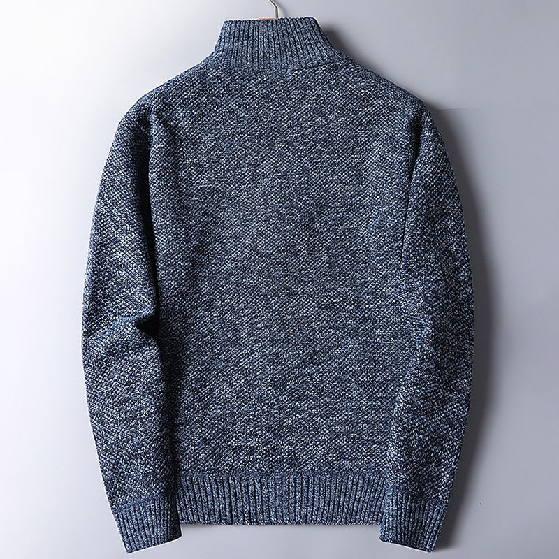 Nigel | Quarter-Zip Stand Collar Sweater
