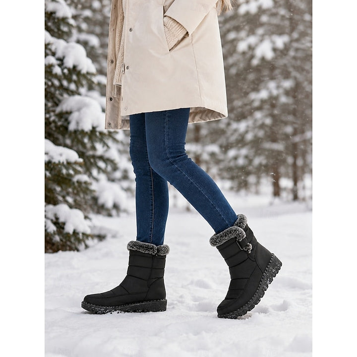Greta | Cozy Fur-Trimmed Winter Snow Boots