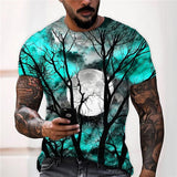 Jonah | Halloween Moon Graphic Crew Neck T-Shirt