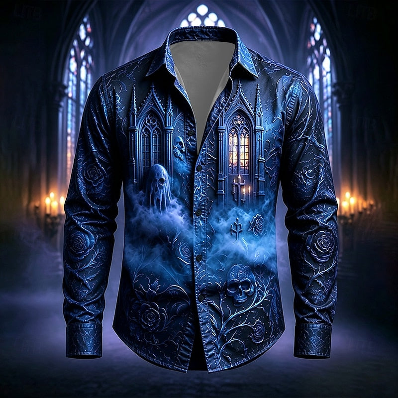 Victor | Gothic Halloween Statement Shirt