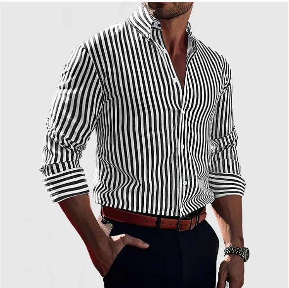 Brandon | Striped Button-Down Shirt