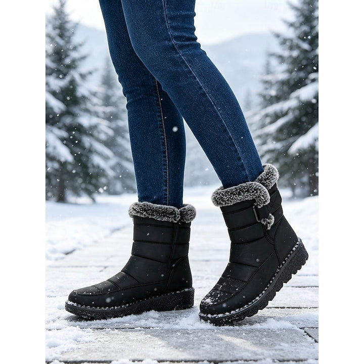 Greta | Cozy Fur-Trimmed Winter Snow Boots