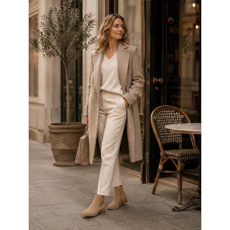 Vivienne | Pointed-Toe Block Heel Ankle Boots