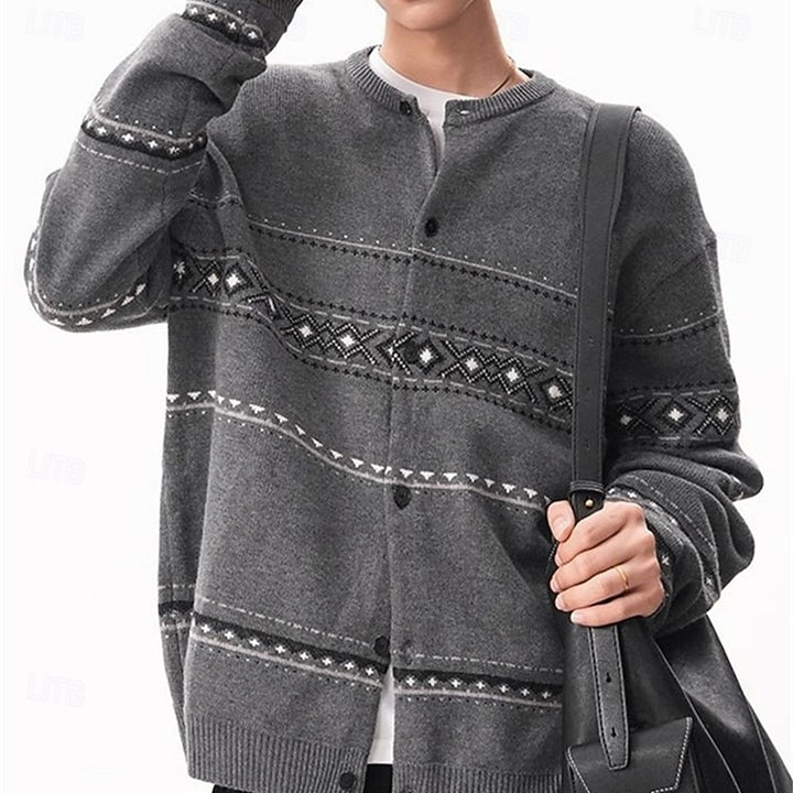 Bryce | Christmas Patterned Cardigan