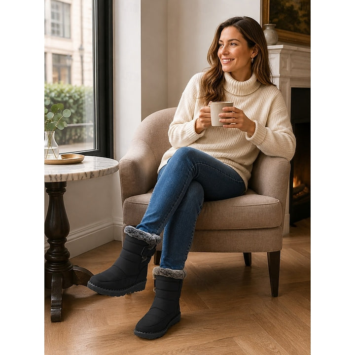 Greta | Cozy Fur-Trimmed Winter Snow Boots