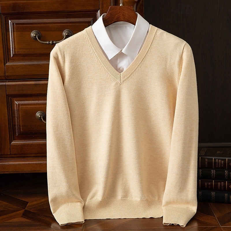 Clayton | Classic V-Neck Sweater