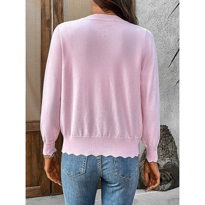 Camilla | Scalloped Button-Front Cardigan