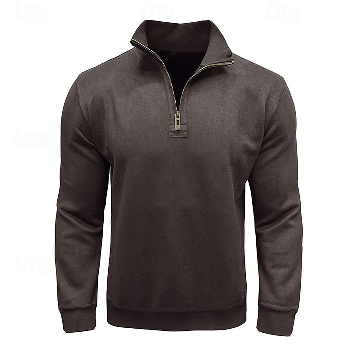 Caleb | Quarter-Zip Stand-Collar Sweatshirt