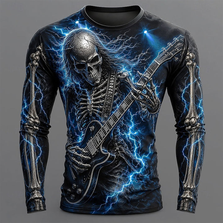 Ronan | Skeleton Guitar Halloween Long Sleeve Shirt