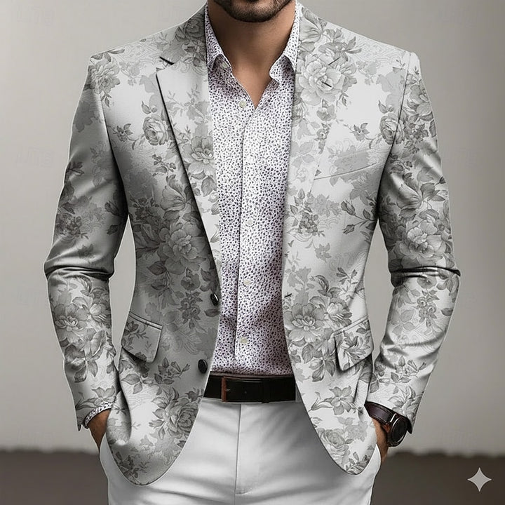 Beckett | Refined Floral-Print Blazer