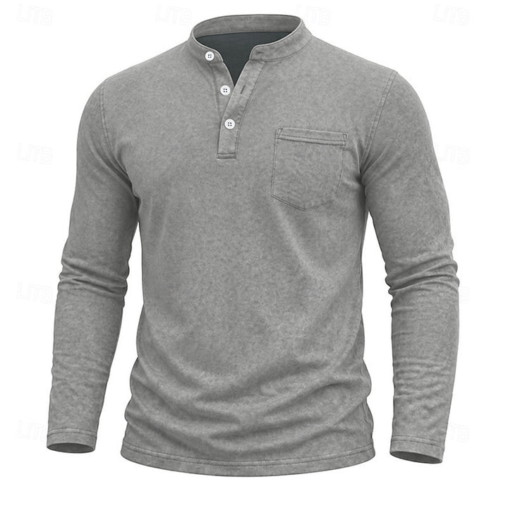Weston | Classic Henley Long Sleeve Shirt
