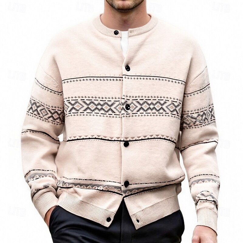 Bryce | Christmas Patterned Cardigan