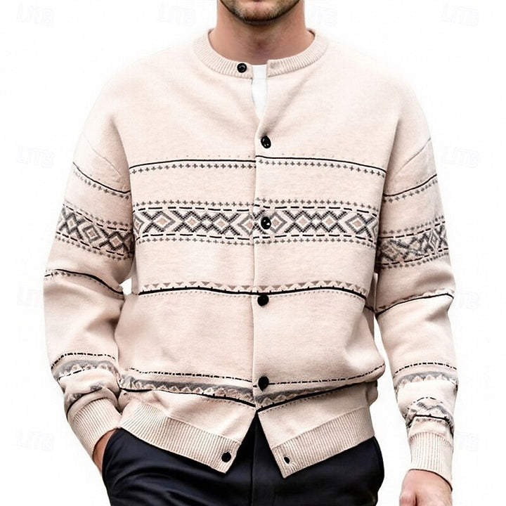 Bryce | Christmas Patterned Cardigan
