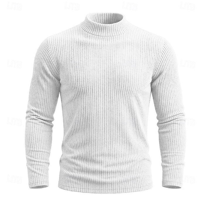 Callahan | Ribbed Mock-Neck Top