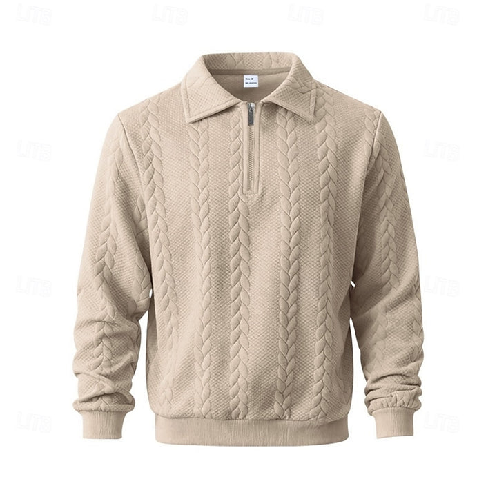 Simon | Collared Quarter-Zip Pullover