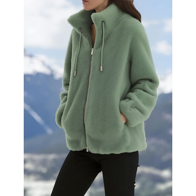 Freya | Cozy Zip-Up Coat