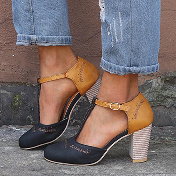 Marcella Block-Heel Mary Janes