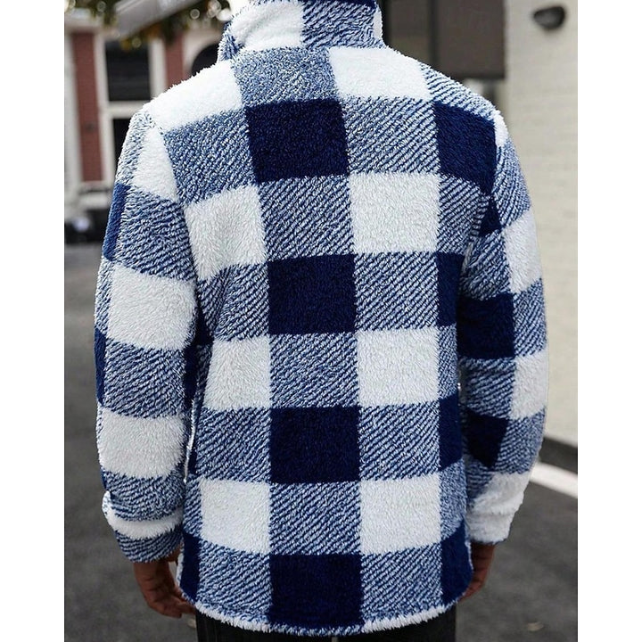 Merritt | Checked Standing-Collar Jacket