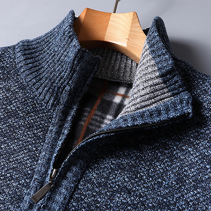 Nigel | Quarter-Zip Stand Collar Sweater