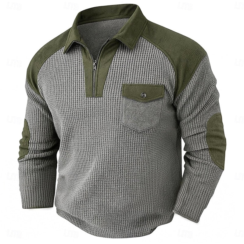 Corbin | Quarter-Zip Textured Pullover