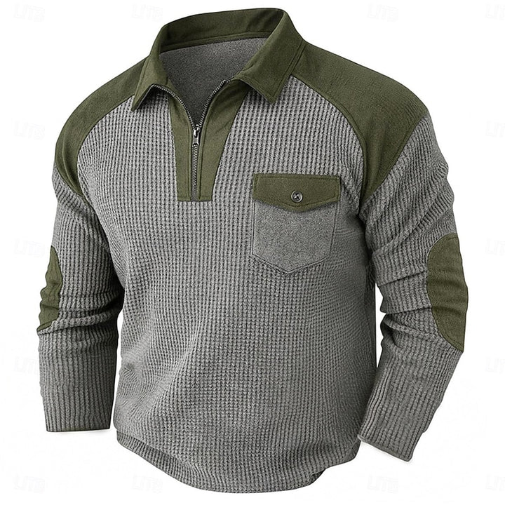Corbin | Quarter-Zip Textured Pullover