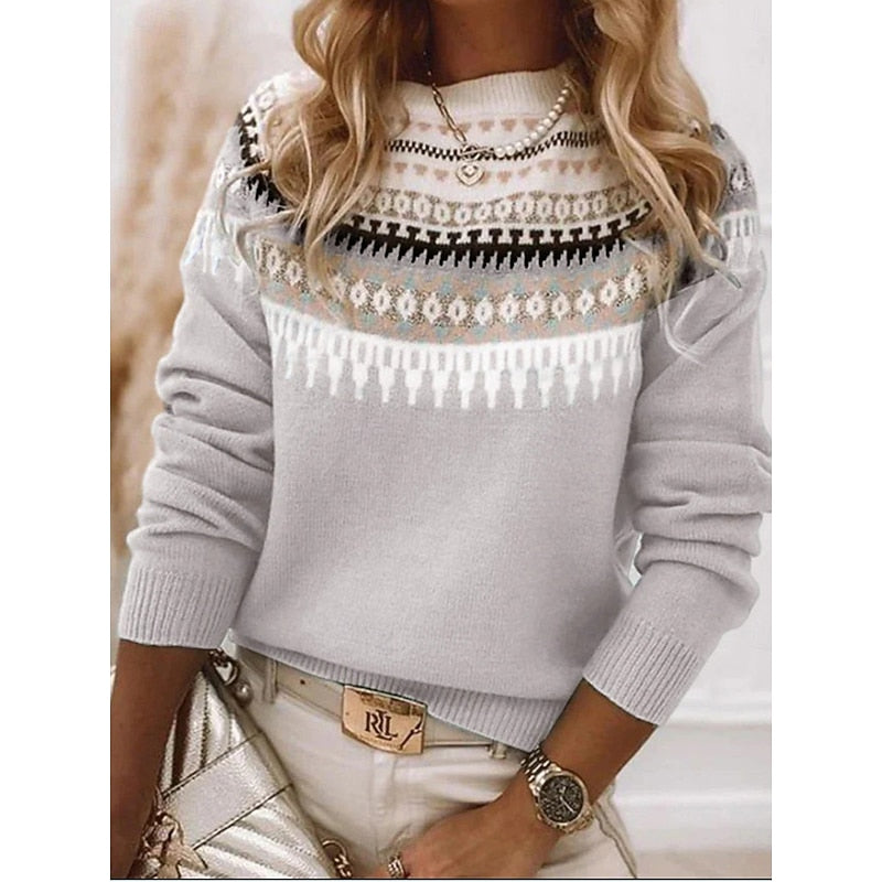 Coralie | Patterned Knit Sweater