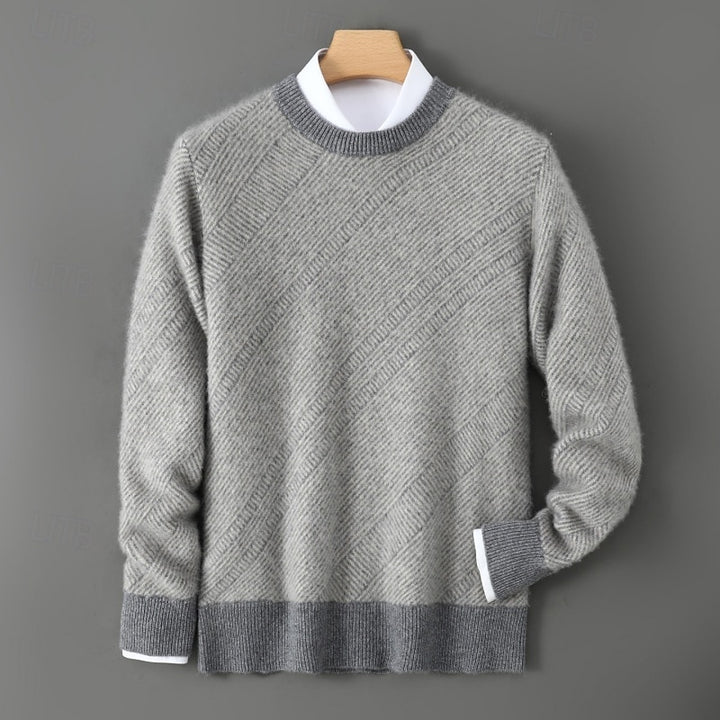 Gareth | Textured Crew Neck Sweater