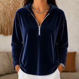 Eliza | Relaxed Quarter-Zip Hoodie