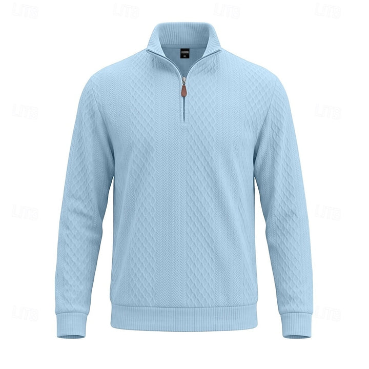 Nash | Textured Quarter-Zip Pullover