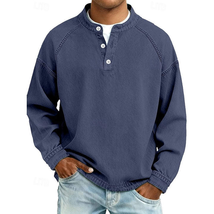 Colby | Vintage Washed Henley Shirt