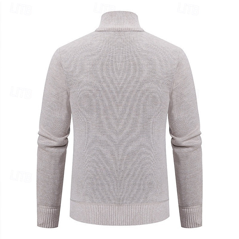 Bernard | Textured Zip-Up Cardigan