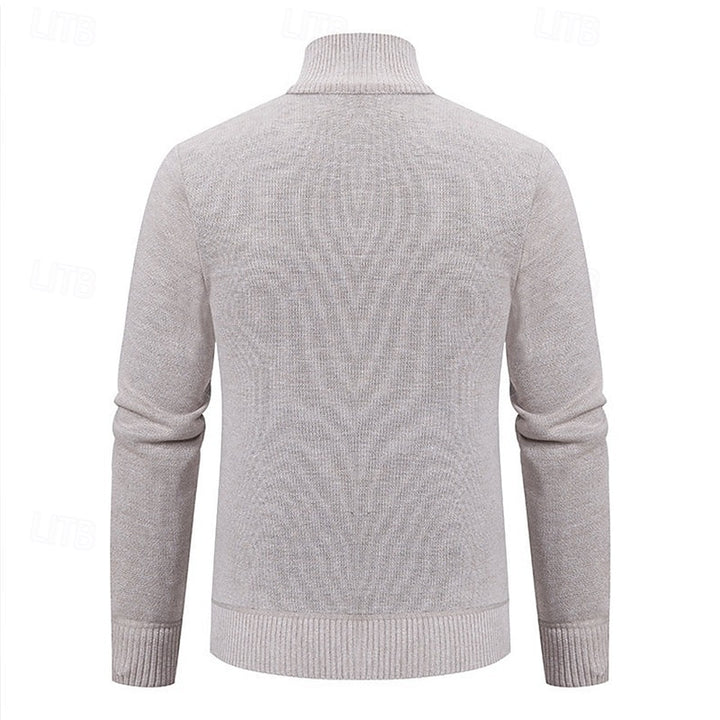 Bernard | Textured Zip-Up Cardigan