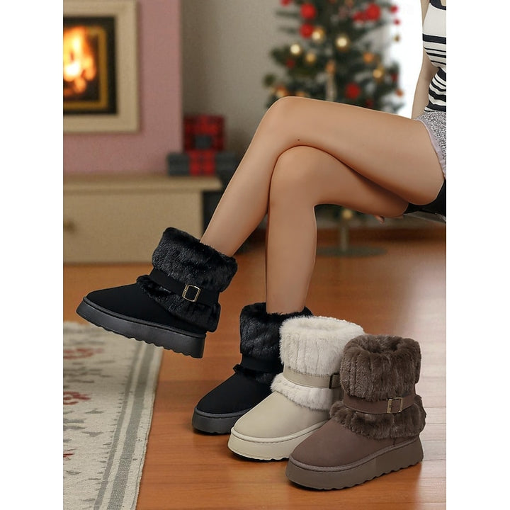 Cecily | Cozy Fur-Trimmed Snow Boots