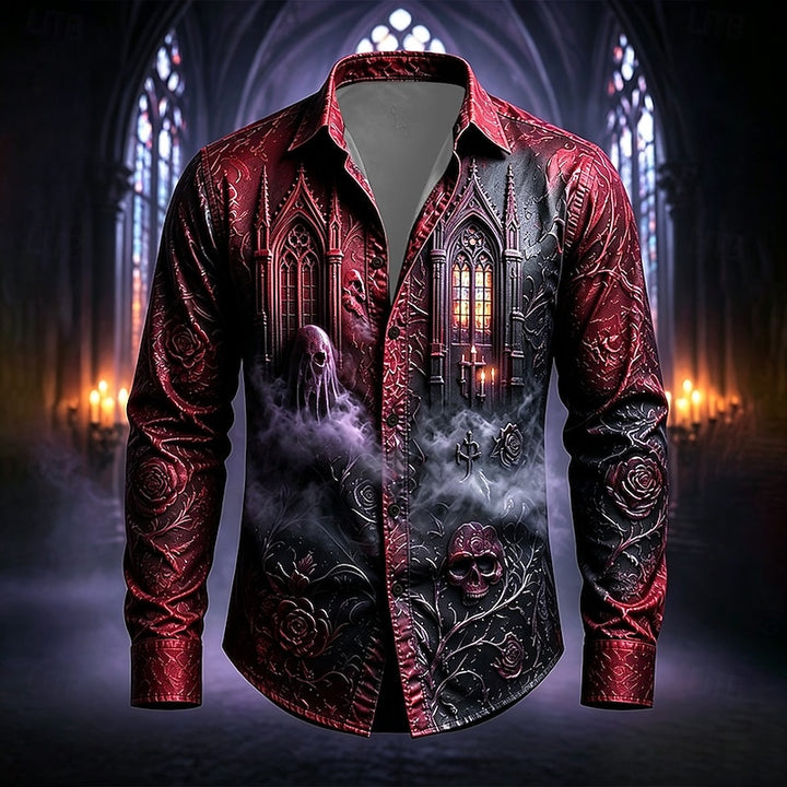 Victor | Gothic Halloween Statement Shirt