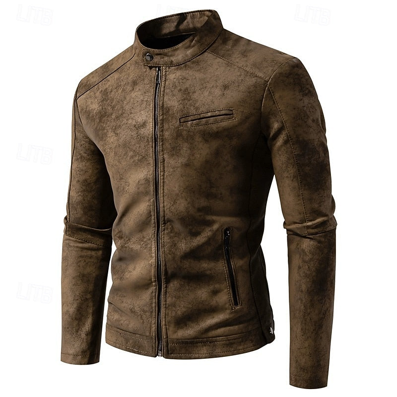 Chase | Classic Stand-Collar Biker Jacket