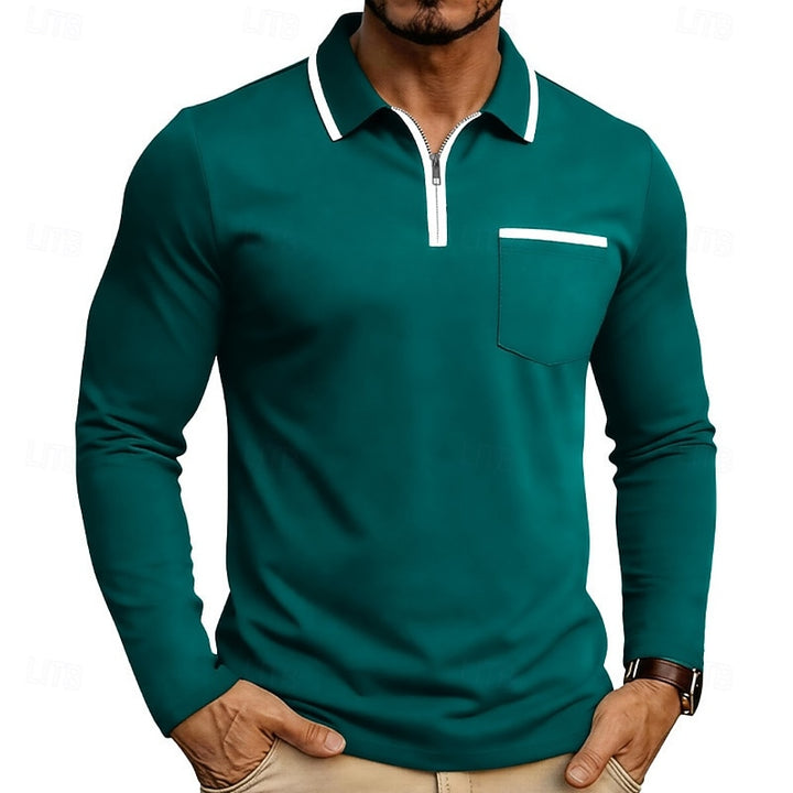 Maurice | Refined Quarter-Zip Polo Shirt