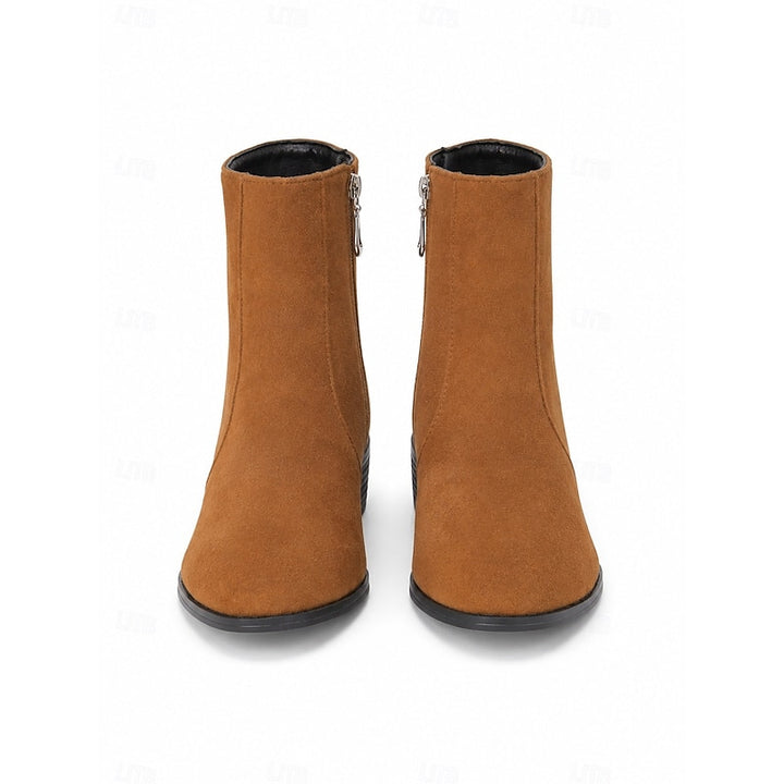 Sloane | Side-Zip Block Heel Ankle Boots