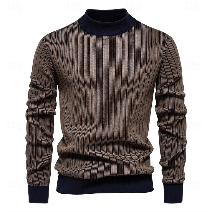 Gerard | Ribbed Mock Neck Sweater