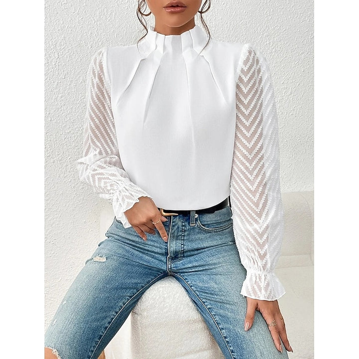 Elspeth | Elegant High-Neck Blouse