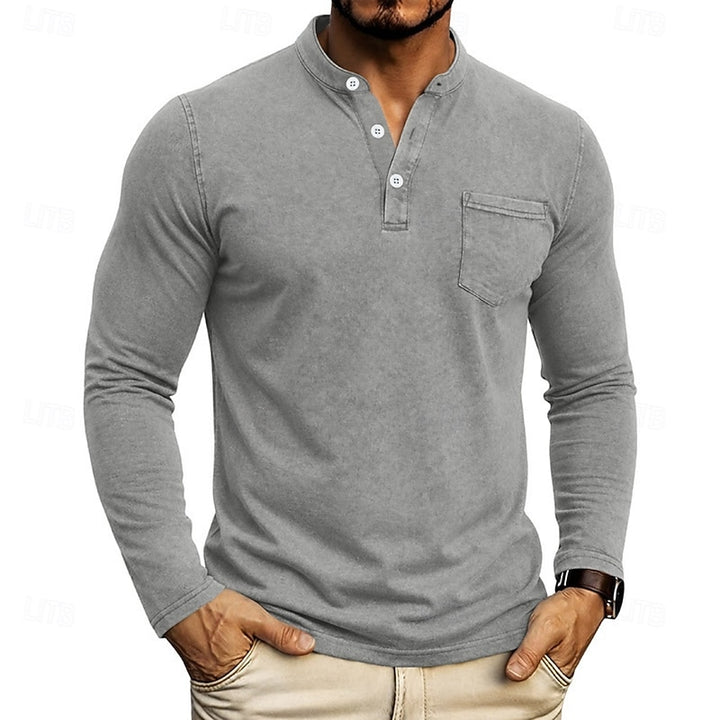 Weston | Classic Henley Long Sleeve Shirt
