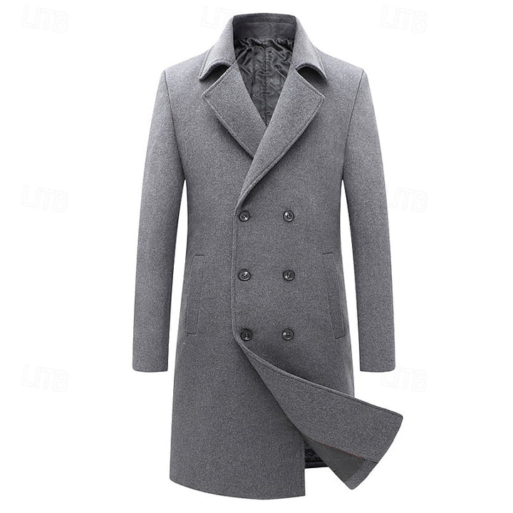 Malcolm | Refined Double-Breasted Overcoat