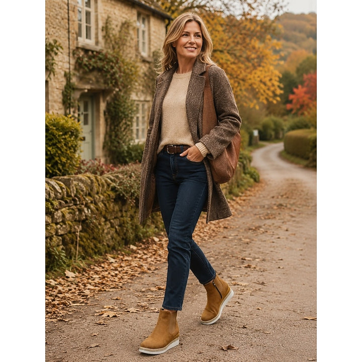 Vera | Cozy Wedge Ankle Boots