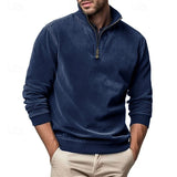 Caleb | Quarter-Zip Stand-Collar Sweatshirt