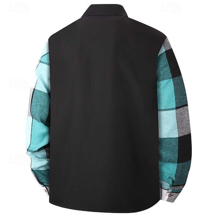 Elliot | Modern Patchwork Shirt Jacket