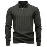 Sheldon | Textured Half-Zip Sweater