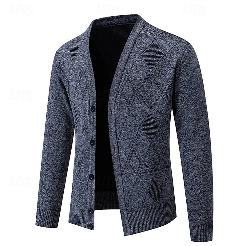 Weston | Refined Argyle Cardigan