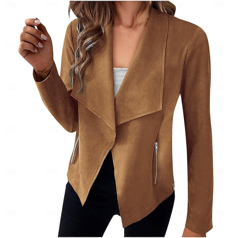 Elaine | Draped Open-Front Jacket
