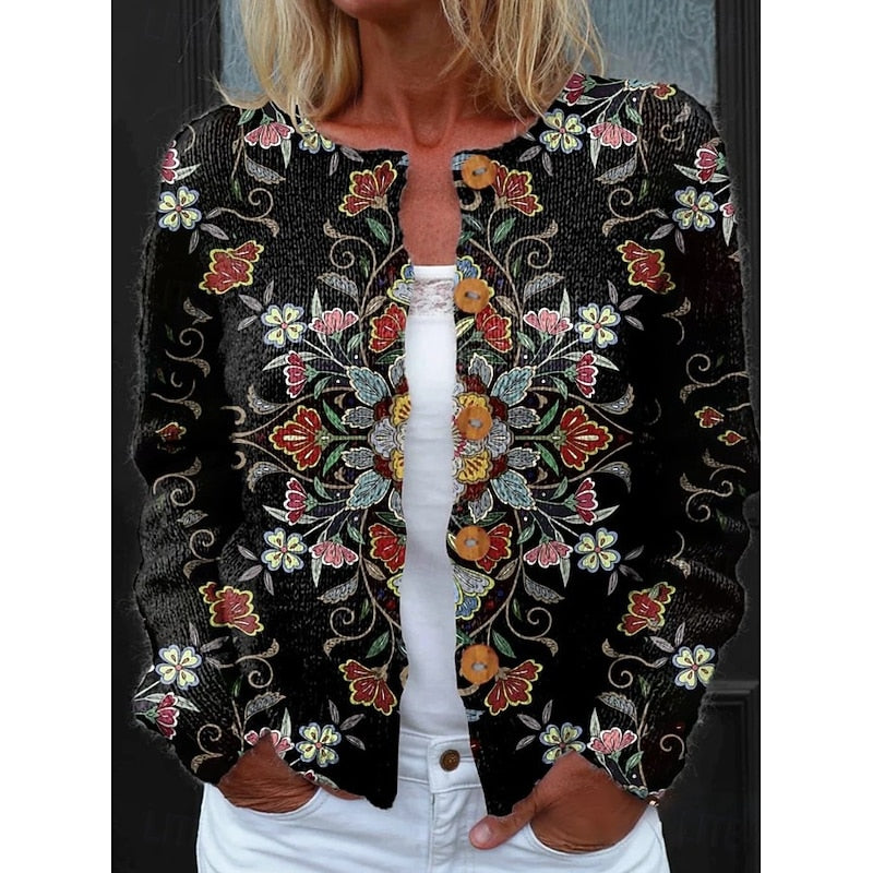 Bridget | Floral Button-Front Cardigan